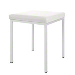 Hocker mit Polster, L x B 40 x 40 cm, Gestellfarbe wei