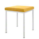 Hocker mit Polster, L x B 40 x 40 cm, Gestellfarbe wei