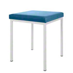 Hocker mit Polster, L x B 40 x 40 cm, Gestellfarbe wei