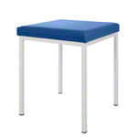 Hocker mit Polster, L x B 40 x 40 cm, Gestellfarbe wei