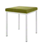 Hocker mit Polster, L x B 40 x 40 cm, Gestellfarbe wei