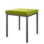 Hocker mit Polster, LxB 40x40 cm, Gestellfarbe anthrazit