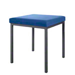 Hocker mit Polster, LxB 40x40 cm, Gestellfarbe anthrazit