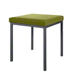 Hocker mit Polster, LxB 40x40 cm, Gestellfarbe anthrazit