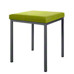 Hocker mit Polster, LxB 40x40 cm, Gestellfarbe anthrazit