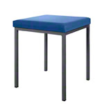 Hocker mit Polster, LxB 40x40 cm, Gestellfarbe anthrazit