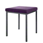 Hocker mit Polster, LxB 40x40 cm, Gestellfarbe anthrazit