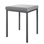 Hocker mit Polster, LxB 40x40 cm, Gestellfarbe anthrazit