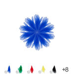 Jongliertuch, LxB 65x65 cm, 10 T�cher