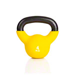 Kettlebell, 4 kg, gelb