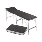 Koffermassagebank Alumed inkl. Kopfteil, LxBxH 184x55x70-79 cm