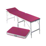 Koffermassagebank Alumed inkl. Kopfteil, LxBxH 184x55x70-79 cm
