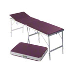 Koffermassagebank Alumed inkl. Kopfteil, LxBxH 184x55x70-79 cm
