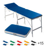 Koffermassagebank Alumed inkl. Kopfteil, LxBxH 189x60x70-79 cm