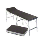 Koffermassagebank Alumed inkl. Kopfteil, LxBxH 189x60x70-79 cm
