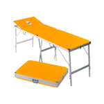 Koffermassagebank Alumed inkl. Kopfteil u. Nasenloch, LxBxH 184x55x70-79 cm