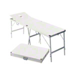 Koffermassagebank Alumed inkl. Kopfteil u. Nasenloch, LxBxH 184x55x70-79 cm