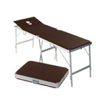 Koffermassagebank Alumed inkl. Kopfteil u. Nasenloch, LxBxH 184x55x70-79 cm