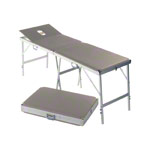 Koffermassagebank Alumed inkl. Kopfteil u. Nasenloch, LxBxH 184x55x70-79 cm