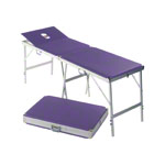 Koffermassagebank Alumed inkl. Kopfteil u. Nasenloch, LxBxH 184x55x70-79 cm