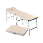 Koffermassagebank Alumed inkl. Kopfteil u. Nasenloch, LxBxH 184x55x70-79 cm