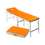 Koffermassagebank Alumed inkl. Kopfteil u. Nasenloch, LxBxH 184x55x70-79 cm