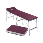 Koffermassagebank Alumed inkl. Kopfteil u. Nasenloch, LxBxH 184x55x70-79 cm