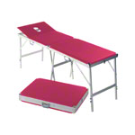 Koffermassagebank Alumed inkl. Kopfteil u. Nasenloch, LxBxH 189x60x70-79 cm