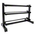 Kompakthantel-St�nder XL mit 3 Ablagen, LxBxH 119x50x76 cm