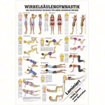 Lehrtafel Wirbelsulengymnastik, LxB 100x70 cm