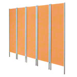 Leichtparavent 5-flgelig, HxB 165 x 259 cm