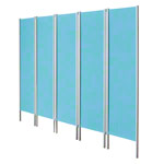 Leichtparavent 5-flgelig, HxB 165 x 259 cm