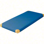Leichtturnmatte mit Lederecken, LxBxH 150x100x6 cm