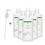 Massagelotion-Set, 7-tlg., 6x Massagelotion Klassisch 1 l inkl. 1 Dosierpumpe