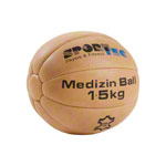 Medizinball aus Leder, ø 22 cm, 1,5 kg
