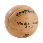 Medizinball aus Leder, ø 26 cm, 3 kg