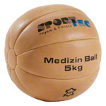 Medizinball aus Leder,  30 cm, 5 kg