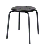 Mehrzweckhocker Standard mit PU-Sitzflche,  35 cm, Gestellfarbe anthrazit