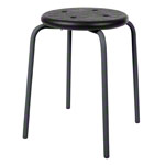 Mehrzweckhocker Standard mit PU-Sitzflche,  35 cm, Gestellfarbe anthrazit