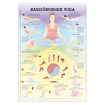 Mini-Poster Basisübungen Yoga, LxB 34x24 cm