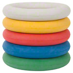 Moosgummiring, Ø 17 cm, 5er Set