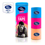 MyCureTape Sports 3 Rollen  2,5 m x 5 cm, blau, pink, beige