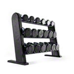 NOHRD DumbBells Hantelset, 18 Hanteln 5 - 25 kg inkl. Ablage, Shadow