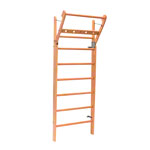NOHRD Sprossenwand Kirsche, ausklappbar, 10 Sprossen, HxBxT 230x80x13 cm