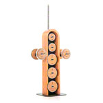 NOHRD WeightPlate Tower 2x Kurzhanteln, 1x Langhantel 20x Hantelscheiben, Eiche