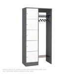 Offene Garderobe für 5 Personen, HxBxT 195x96x48 cm