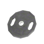 Olympia Hantelscheibe mit Gummiüberzug und Griff, Bohrung ø 5 cm, 15 kg, Stück
