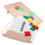 Pedalo Cornhole-Set Kids, 12-tlg., 1xCornhole-Brett, 10xWurfsckchen, 1xRucksack