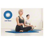 Pilates- und Yogamatte inkl. Ösen, LxBxH 140x60x0,6 cm, blau