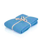 Pique-Decke mit Zierstich-Einfassung, LxB 210x150 cm